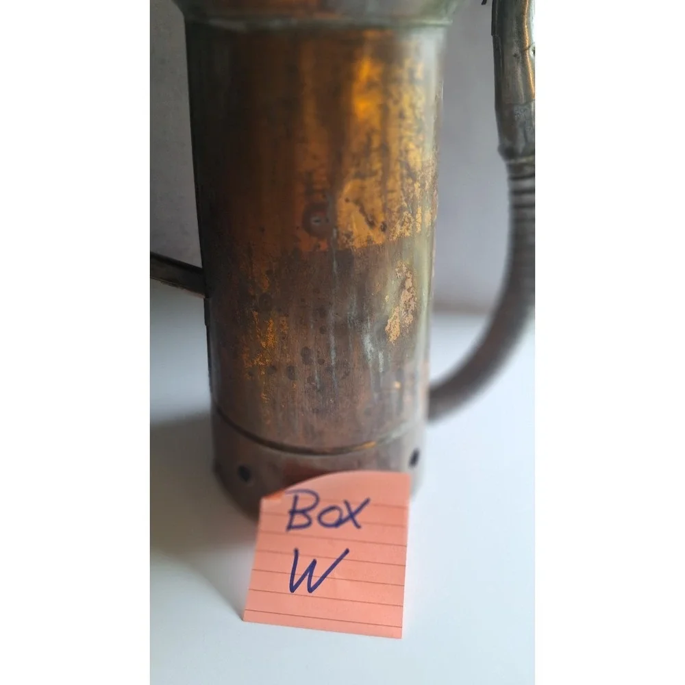 ANTIQUE BROOKINS MANUFACTURING OIL CAN DAYTON OHIO HALF GALLON COLLECTIBLE